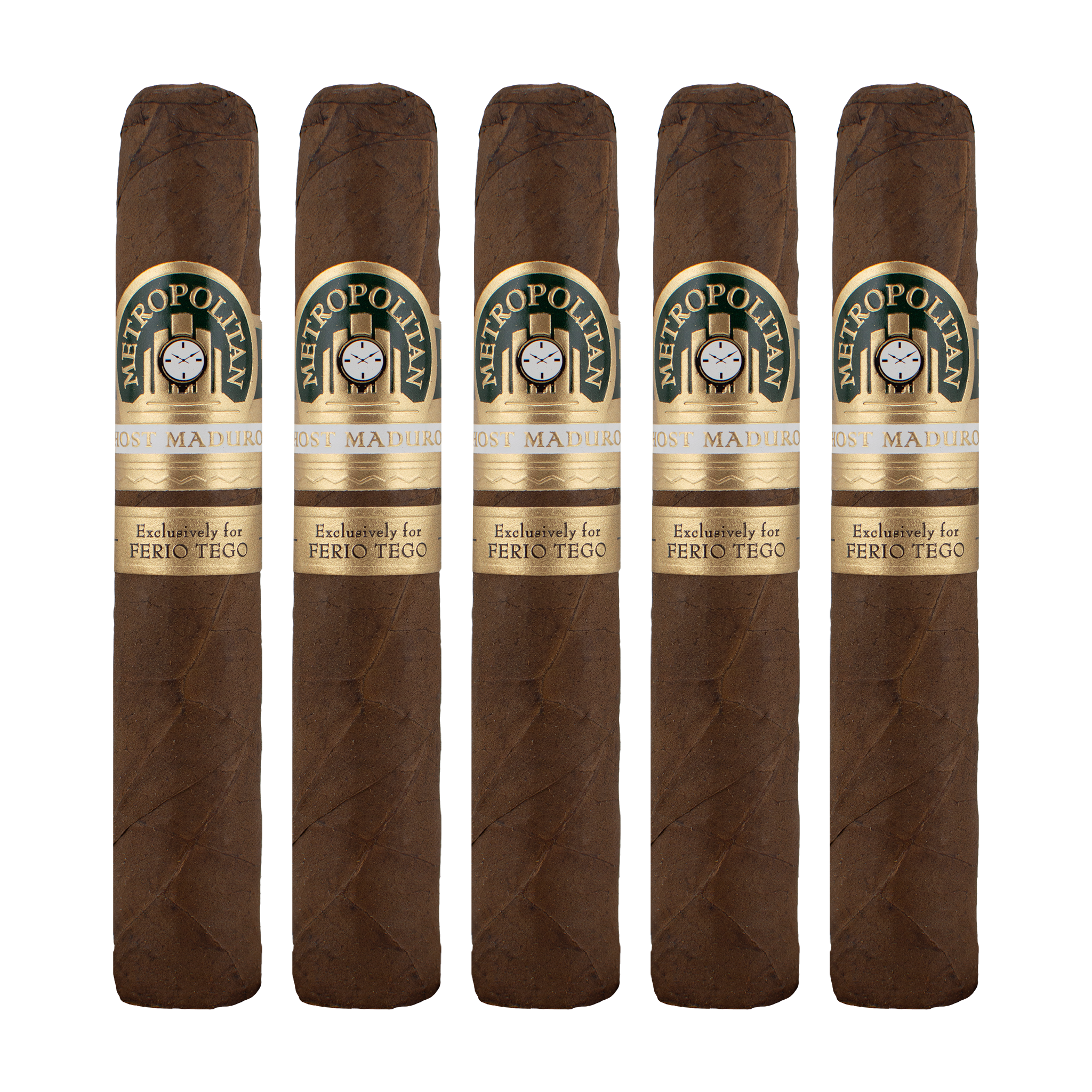 Ferio Tego Metropolitan Host Hobart Maduro Robusto Cigar - 5 Pk